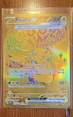 Pokemon Pikachu Ex 179/131 Sv: Prismatic Evolutions Full Art Holo Hyper Rare EX - Image 1