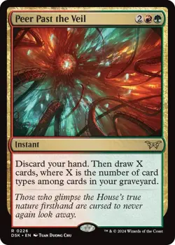 Peer Past the Veil MTG NM Duskmourn: House of Horror Regular NON-FOIL - Image 1