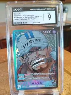 One Piece TCG Sakazuki CGC 9 Leader Alt Art Japanese OP05-041 - Image 1