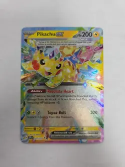 Pokemon TCG Pikachu EX Double Rare Holo Card 057/191 - Image 1