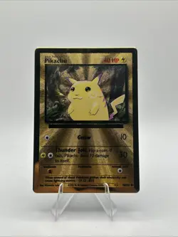 Pokemon Gold Metal Pikachu Card 58/102 Pokemon Celebrations 25th Anniversary - Image 1