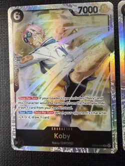 Bandai One Piece Card Game Koby SR EB04-044 Holo Lot of 3 English - Image 2