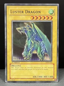Luster Dragon LOD-050 1st Ed Yu-Gi-Oh Super Rare – NM Vintage Monster Card - Image 1