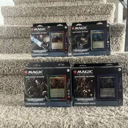 MTG Universes Beyond Warhammer 40k 40,000 Commander Deck Set of 4 Regular Fac Se - Image 1