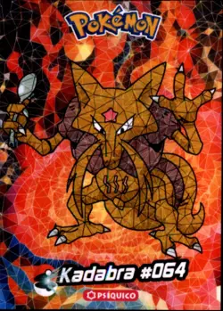Pokemon Crystal Card Collection Set #064 Kadabra Cracked Ice Holo - Image 1
