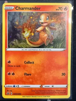 Charmander SWSH092 SWSH: Sword & Shield Promo Cards Holo WITH SWIRL - Image 1