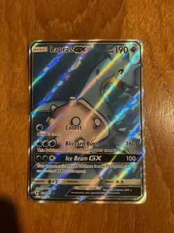 Pokemon TCG Lapras GX 139/149 SM Base Set Full Art Ultra Rare Holo GX Card - Image 1