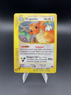 2002 Pokemon TCG Dragonite Expedition Base Set Holo Rare Card 9/165 [LP] - Image 1