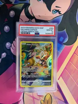 Pokemon Galarian Zapdos SWSH283 SWSH: Sword & Shield Promo Cards Holo PSA 10 - Image 1