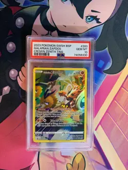 Pokemon Galarian Zapdos SWSH283 SWSH: Sword & Shield Promo Cards Holo PSA 10 - Image 2