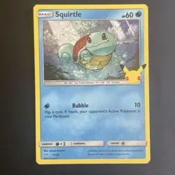 Squirtle 17/25 Holo McDonalds Promo 2021 25th Anniversary Pokemon Card - Image 1