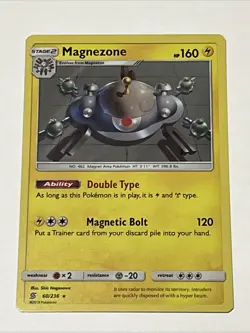 Magnezone 60/236 Holo Rare Unified Minds Pokemon Card - Image 1