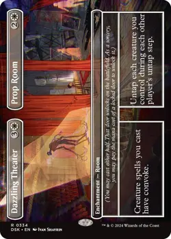Dazzling Theater Prop Room (Borderless) MTG NM Duskmourn: House of Horror Reg - Image 1