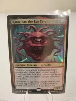 MTG Magic the Gathering Karazikar the Eye Tyrant (foil) Commander: AFC (#049) NM - Image 1