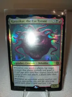 MTG Magic the Gathering Karazikar the Eye Tyrant (foil) Commander: AFC (#049) NM - Image 2