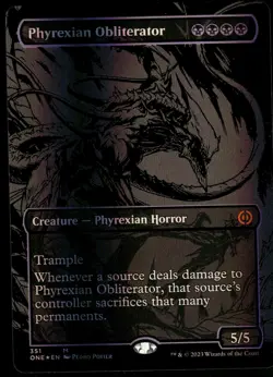 1x Foil Phyrexian Obliterator (Oil Slick Raised Foil) - Phyrexia: All Will Be On - Image 1