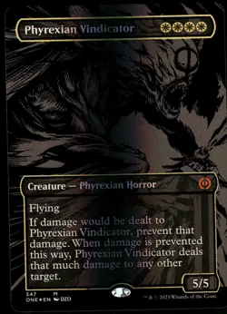 1x Foil Phyrexian Vindicator (Oil Slick Raised Foil) - Phyrexia: All Will Be One - Image 1