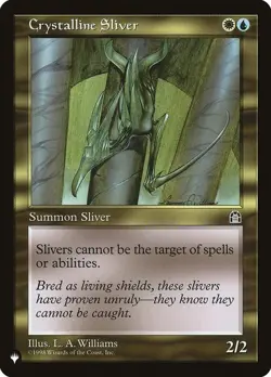 1x Crystalline Sliver - The List Reprints - NM - MTG - Image 1