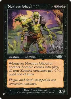 1x Noxious Ghoul - The List Reprints - NM - MTG - Image 1