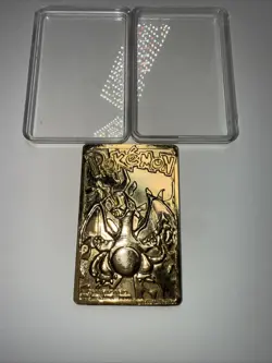 1999 Pokemon 23K Gold Plated Trading Card - #6 Charizard - Burger King Edition - Image 1