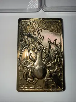 1999 Pokemon 23K Gold Plated Trading Card - #6 Charizard - Burger King Edition - Image 3