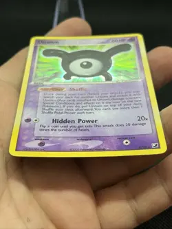Unown x/28 Holo X | EX Unseen Forces | MP | Vintage Pokemon Card TCG W/ Swirl - Image 2