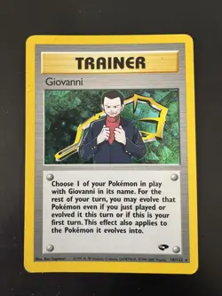 GIOVANNI 18/132 HOLO GYM CHALLENGE POKEMON - Image 1