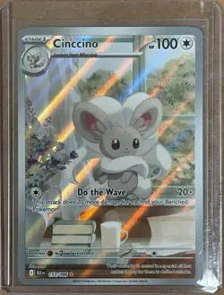 Cinccino 153/086 Sv: Black Bolt Holo Illustration Rare. Pokemon TCG - Image 1