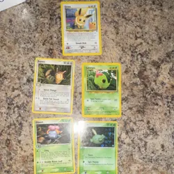 Pokemon TCG Card Lot Eevee Furret Caterpie Gloom 5 Regular English Cards - Image 1