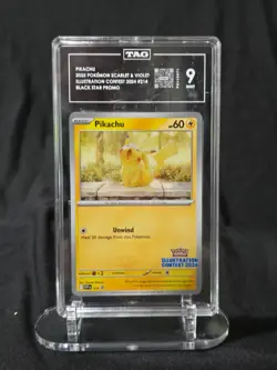 Pikachu 2025 Pokemon SVP Scarlet & Violet Black Star Promos #214 (TAG 9) - Image 1