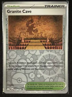 Pokemon - Granite Cave 166/182 - Destined Rivals Reverse Holo - NM - Image 1