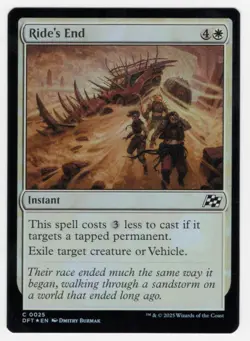 MTG Aetherdrift *FOIL* C Ride's End #0025 - Image 1