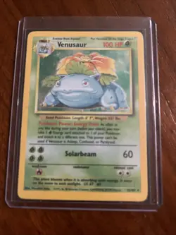 Pokemon Venusaur Holo Rare 15/102 1995-98 GAMEFREAK 1999 WIZARDS Base Set - Image 3