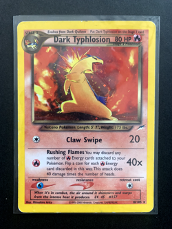 2002 Pokemon Neo Destiny 10 Dark Typhlosion-holo rare - Image 1
