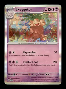 Pokemon TCG Pokemon Exeggutor Rare Holo - Image 1