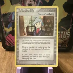 Pokemon Steven's Advice EX Hidden Legends 92/101 Trainer Reverse Holo 2004 - Image 1