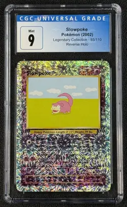 SLOWPOKE CGC 9 2002 POKEMON LEGENDARY COLL #93/110 REVERSE HOLO FOIL MINT 1071 - Image 1