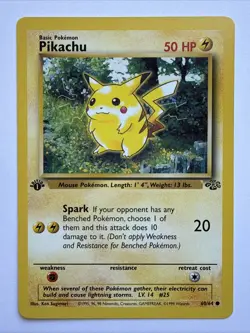 Pikachu 1st Edition Pokemon 60/64 Jungle NM - Image 1