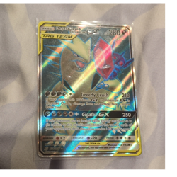 Pokemon Mega Sableye & Tyranitar GX Full Art Holo Ultra Rare 225/236 TAG TEAM C… - Image 1