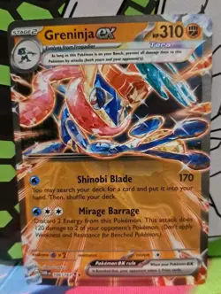 GRENINJA EX 106/167 DOUBLE RARE TWILIGHT MASQUERADE POKEMON - Image 1