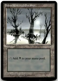 MTG Snow-Covered Swamp L Ice Age 351 LP - Image 1