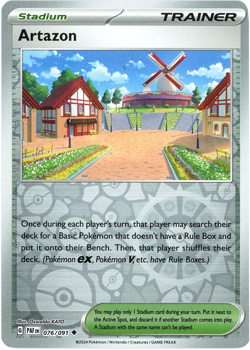 Artazon (Reverse Holo) - 076/091 - Paldean Fates - Pokemon NM English - Image 1