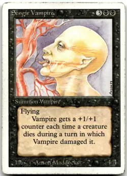 MTG Sengir Vampire U Revised Edition MP - Image 1