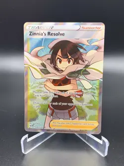 Pokemon Zinnia's Resolve Full Art Ultra Rare Trainer 203/203 Evolving Skies - Image 1