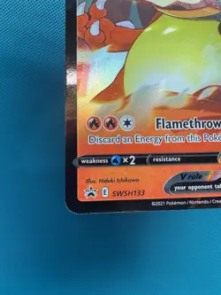 Pokemon TCG Lance’s Charizard V SWSH133 Black Star Promo Celebrations Holo NM - Image 4