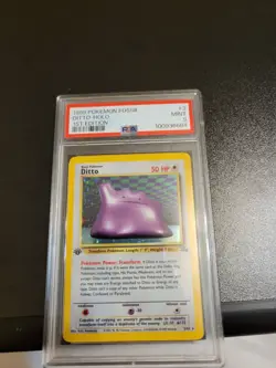 Pokemon 1999 Ditto Holo Fossil 1st Edition Psa 9 - Image 1
