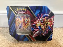 Pokemon TCG Galar Legend Zamazenta V Tin 2020 Thin w/ 5 Packs New Sealed - Image 1