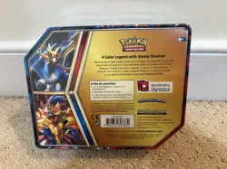 Pokemon TCG Galar Legend Zamazenta V Tin 2020 Thin w/ 5 Packs New Sealed - Image 2