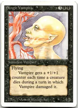 MTG Sengir Vampire U Revised Edition LP - Image 1