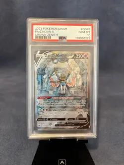 2023 POKEMON SWORD & SHIELD CROWN ZENITH #GG48 FULL ART/ZACIAN V PSA 10 - Image 1
